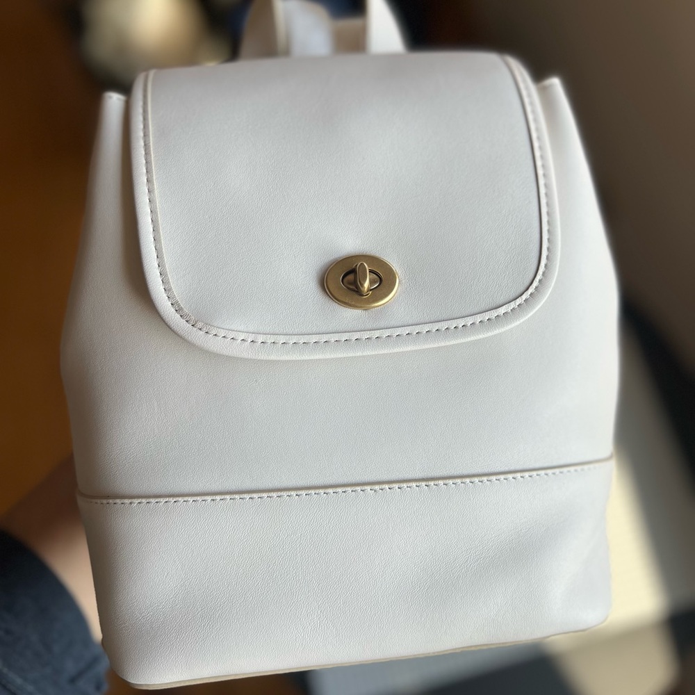 Coach Originals Turnlock Backpack- Limited Edition, Chalk